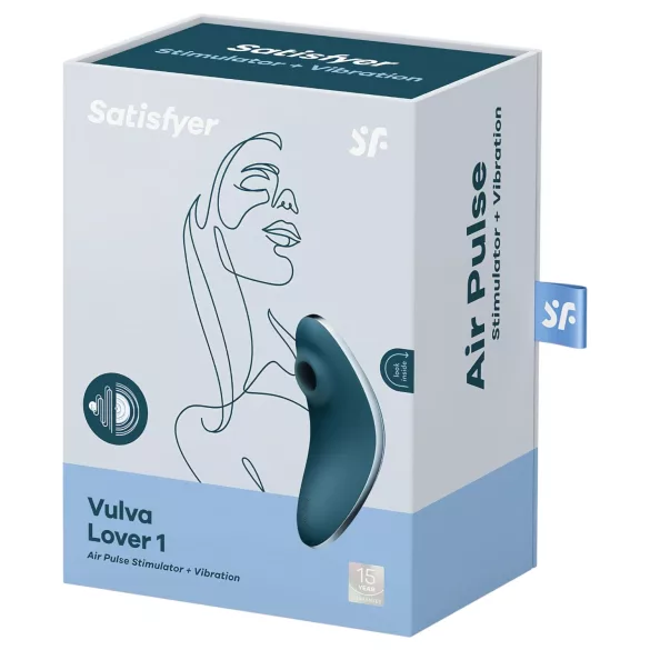 Satisfyer - stimulateur clitoridien à ondes d’air rechargeable - bleu