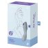 Satisfyer Curvy Trinity 3 - Vibromasseur 2-en-1 à ondes d'air (gris)