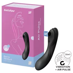  Satisfyer Curvy Trinity 4 - stimulateur 2‑en‑1 à ondes d’air (noir)