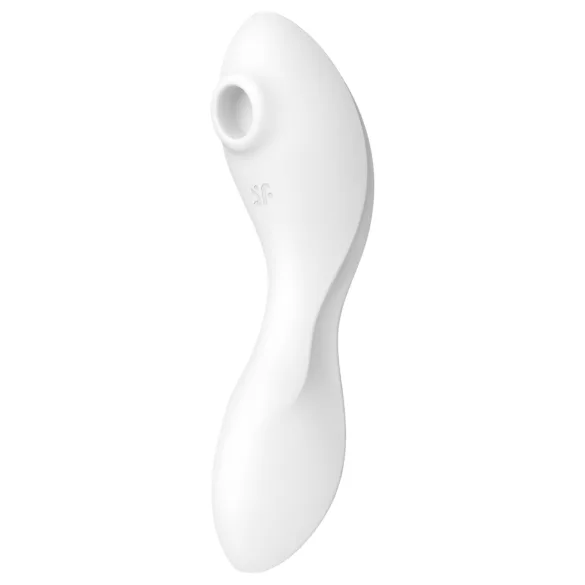 Satisfyer Curvy Trinity 5+ - Vibromasseur 2‑en‑1 contrôlé par application (blanc)