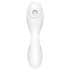 Satisfyer Curvy Trinity 5+ - Vibromasseur 2‑en‑1 contrôlé par application (blanc)