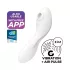 Satisfyer Curvy Trinity 5+ - Vibromasseur 2‑en‑1 contrôlé par application (blanc)