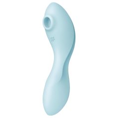   Satisfyer Curvy Trinity 5+ - vibromasseur 2 en 1 connecté - silicone bleu