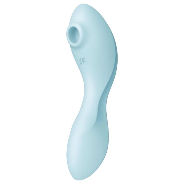 Satisfyer Curvy Trinity 5+ - vibromasseur 2 en 1 connecté - silicone bleu