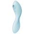 Satisfyer Curvy Trinity 5+ - vibromasseur 2 en 1 connecté - silicone bleu