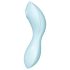 Satisfyer Curvy Trinity 5+ - vibromasseur 2 en 1 connecté - silicone bleu