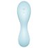 Satisfyer Curvy Trinity 5+ - vibromasseur 2 en 1 connecté - silicone bleu