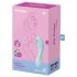 Satisfyer Curvy Trinity 5+ - vibromasseur 2 en 1 connecté - silicone bleu