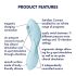 Satisfyer Curvy Trinity 5+ - vibromasseur 2 en 1 connecté - silicone bleu