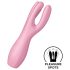 Satisfyer Threesome 3 - vibromasseur clitoridien rechargeable - rose
