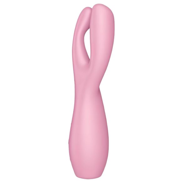 Satisfyer Threesome 3 - vibromasseur clitoridien rechargeable - rose