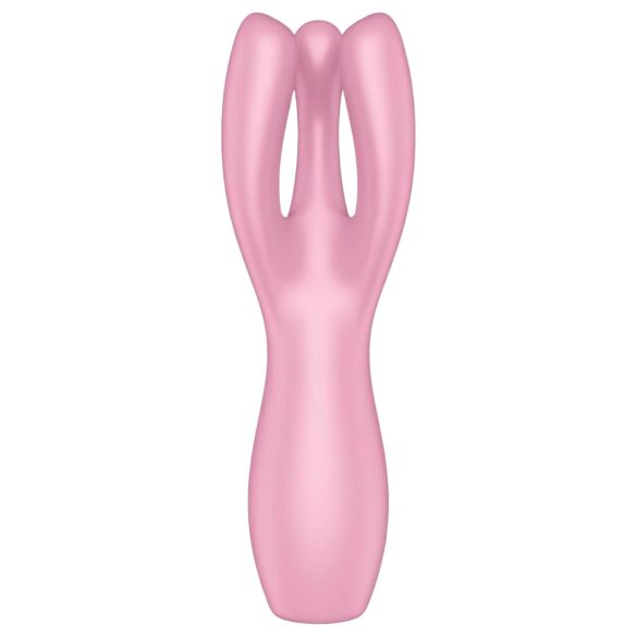 Satisfyer Threesome 3 - vibromasseur clitoridien rechargeable - rose