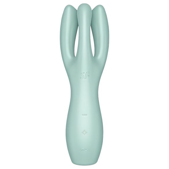 Satisfyer Threesome 3 - vibromasseur clitoridien rechargeable (menthe)