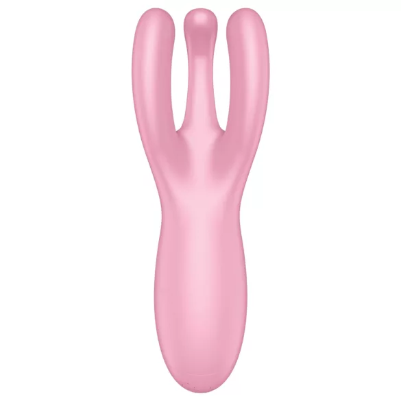 Satisfyer Threesome 4 - Vibromasseur clitoridien contrôlé par application (rose)