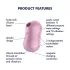 Satisfyer Cotton Candy - stimulateur clitoridien à ondes - rechargeable - violet