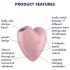 Satisfyer Cutie Heart - stimulateur clitoridien à ondes d'air rechargeable