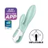 Satisfyer Air Pump Bunny 5 - Vibrateur gonflable contrôlé par application (menthe)