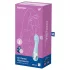 Satisfyer - Vibromasseur à air pulsé connecté - silicone bleu