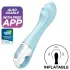 Satisfyer - Vibromasseur à air pulsé connecté - silicone bleu