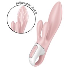Satisfyer - Vibromasseur rabbit gonflable - silicone rose