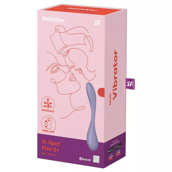 Satisfyer G-Spot Flex 5 - Vibromasseur point G connecté (violet)