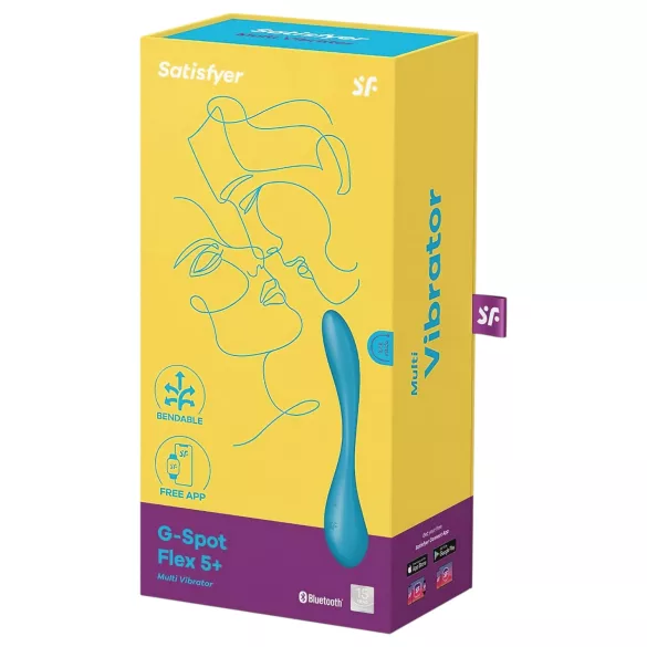 Satisfyer - Vibrateur point G flexible connecté - silicone vert