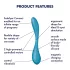 Satisfyer - Vibrateur point G flexible connecté - silicone vert