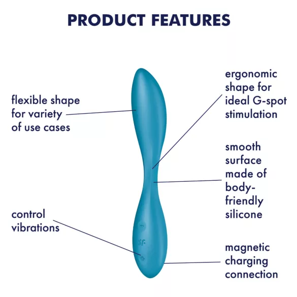 Satisfyer G-Spot Flex 1 - vibromasseur point G rechargeable et étanche (vert)