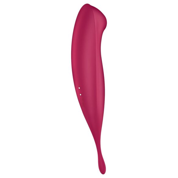 Satisfyer Twirling Pro - vibromasseur clitoridien 2 en 1 connecté - rouge