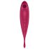 Satisfyer Twirling Pro - vibromasseur clitoridien 2 en 1 connecté - rouge