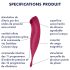 Satisfyer Twirling Pro - vibromasseur clitoridien 2 en 1 connecté - rouge
