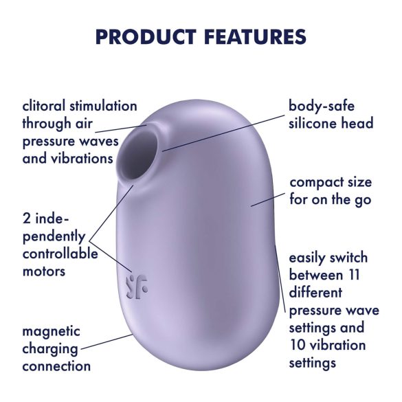 Satisfyer Pro To Go 2 - stimulateur clitoridien par ondes - rechargeable