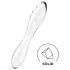 Satisfyer Dazzling Crystal 1 - godemichet double en verre - transparent