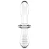 Satisfyer Double Crystal - gode double extrémité - verre transparent