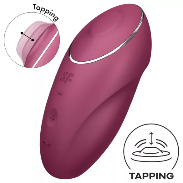 Satisfyer - Vibromasseur 2 en 1 et stimulateur clitoridien - Rouge
