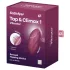 Satisfyer - Vibromasseur 2 en 1 et stimulateur clitoridien - Rouge