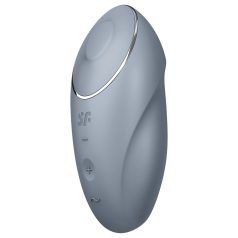   Satisfyer - Vibromasseur clitoridien 2en1 Tap & Climax 1 - silicone gris
