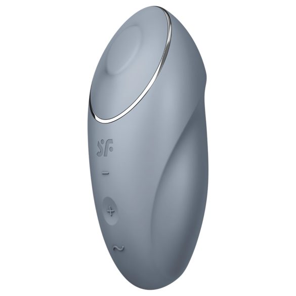 Satisfyer - Vibromasseur clitoridien 2en1 Tap & Climax 1 - silicone gris