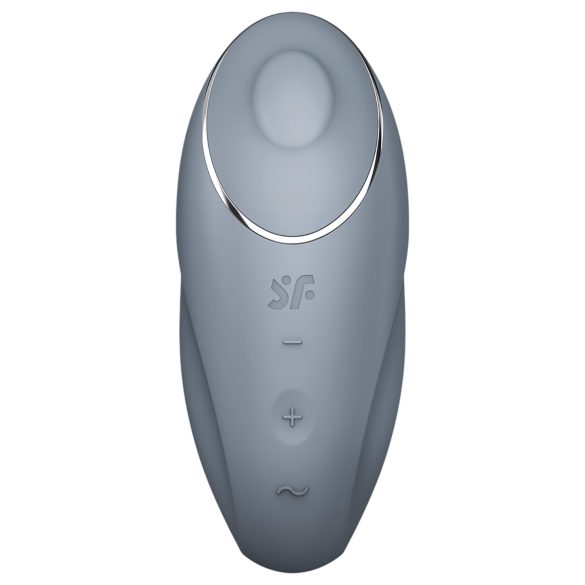 Satisfyer - Vibromasseur clitoridien 2en1 Tap & Climax 1 - silicone gris