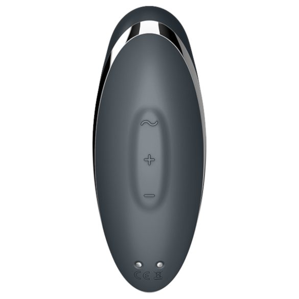 Satisfyer - Stimulateur clitoridien 2en1 vibrant - gris