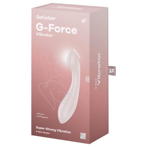 Satisfyer G-Force - vibromasseur point G rechargeable étanche - beige