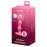 Satisfyer Triple Ball-R - plug anal perlé vibrant - silicone rose