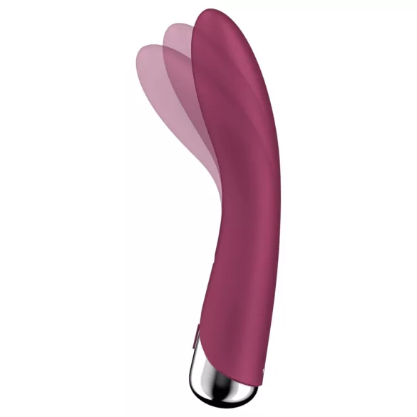 Satisfyer - vibromasseur point G à tête rotative - rouge