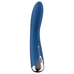   Satisfyer Spinning Vibe 1 - vibromasseur point G tête rotative - silicone bleu
