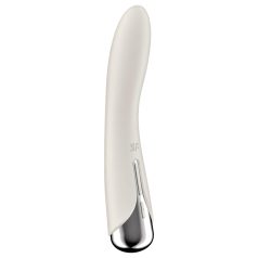 Satisfyer - vibromasseur point G tête rotative - beige