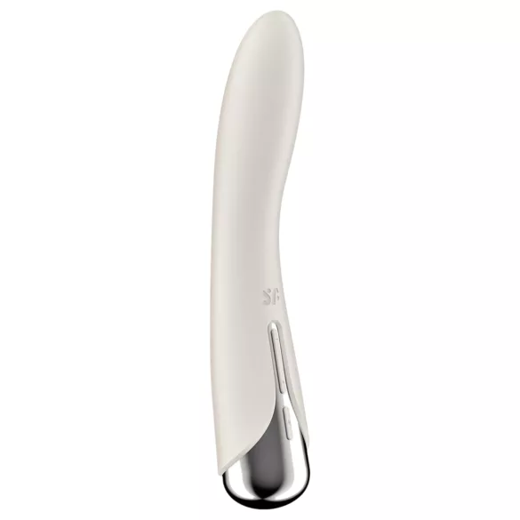 Satisfyer - vibromasseur point G tête rotative - beige