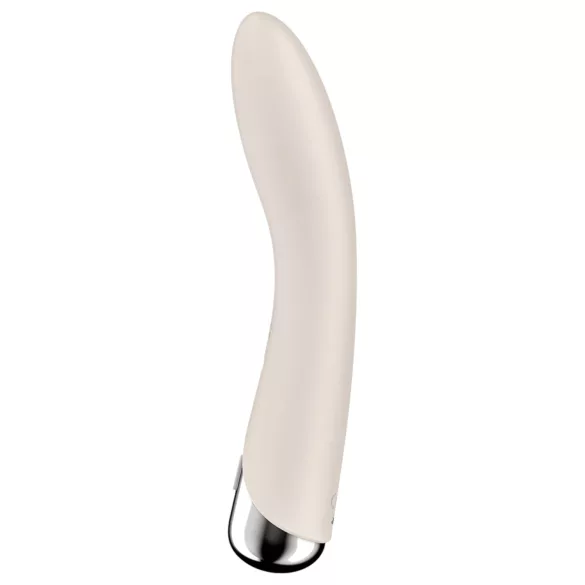 Satisfyer - vibromasseur point G tête rotative - beige