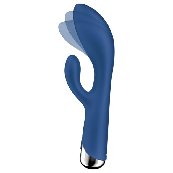 Satisfyer - vibromasseur rabbit rotation clitoridienne - bleu