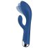 Satisfyer - vibromasseur rabbit rotation clitoridienne - bleu