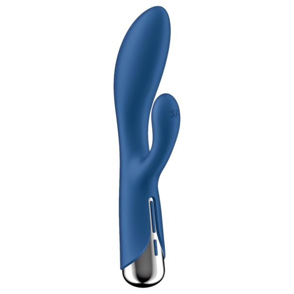 Satisfyer - vibromasseur rabbit rotation clitoridienne - bleu